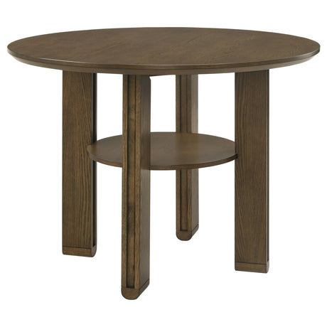 Ottowa Brown Round Wood Counter Height Dining Room Set by Coaster at Eve Furniture