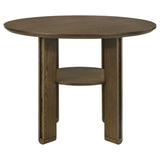 Ottowa Brown Round Wood Counter Height Dining Room Set by Coaster at Eve Furniture
