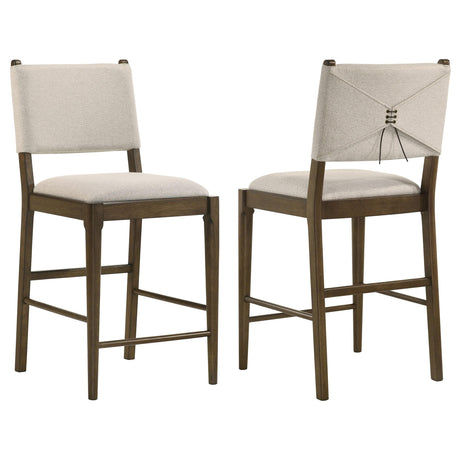 Ottowa Brown Upholstered Counter Height Side Chair, Set of 2 by Coaster at Eve Furniture