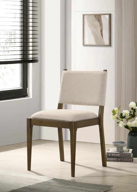 Ottowa Brown Upholstered Dining Side Chair, Set of 2 by Coaster at Eve Furniture