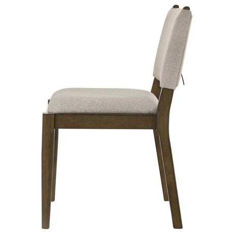 Ottowa Brown Upholstered Dining Side Chair, Set of 2 by Coaster at Eve Furniture