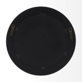 Ovallas Round Champagne Wood Frame Mirror by Mercana at Eve Furniture