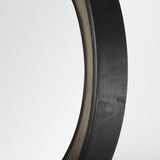 Ovallas Round Champagne Wood Frame Mirror by Mercana at Eve Furniture