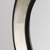 Ovallas Round Champagne Wood Frame Mirror by Mercana at Eve Furniture