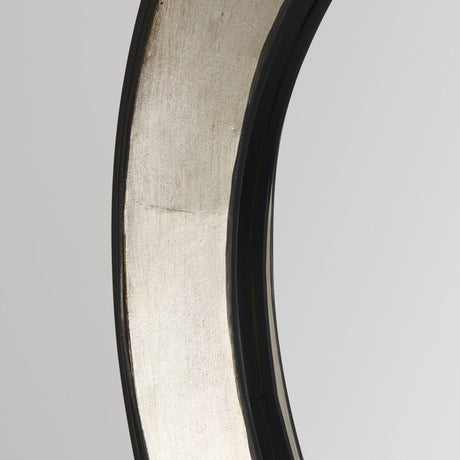 Ovallas Round Champagne Wood Frame Mirror by Mercana at Eve Furniture