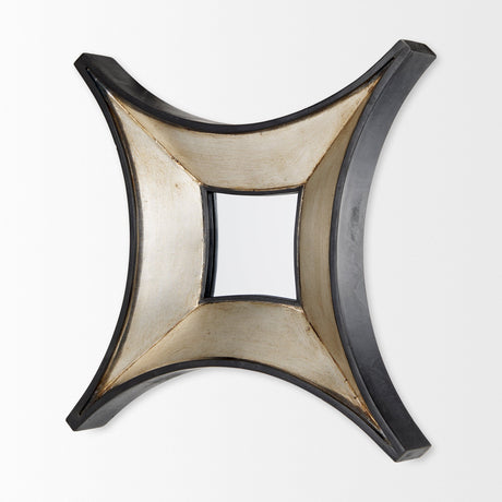 Ovallas Star Champagne Wood Frame Mirror by Mercana at Eve Furniture