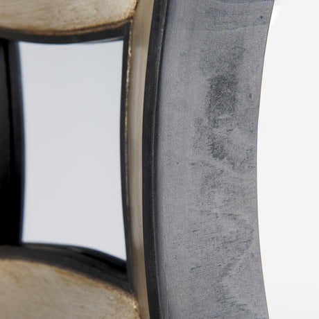 Ovallas Star Champagne Wood Frame Mirror by Mercana at Eve Furniture