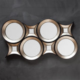 Ovallas Star Champagne Wood Frame Mirror by Mercana at Eve Furniture