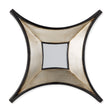 Ovallas Star Champagne Wood Frame Mirror by Mercana at Eve Furniture