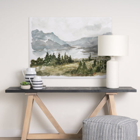 Overcast Reservoir I by Ethan Harper a Hand Embellished Textured Canvas by Mercana at Eve Furniture