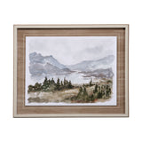 Overcast Reservoir I by Ethan Harper a Hand Embellished Textured Framed Art Print Matted under Glass by Mercana at Eve Furniture