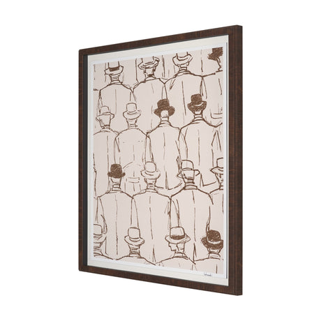 Overcoats by Mercana Studio Hand-Embellished Framed Artwork Matted under Glass by Mercana at Eve Furniture