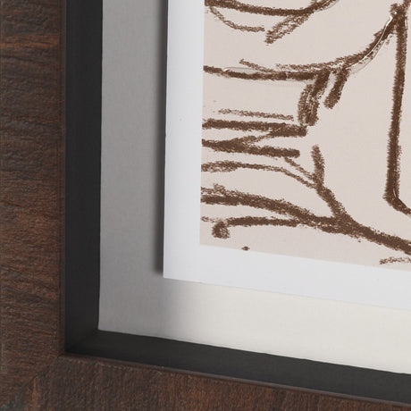 Overcoats by Mercana Studio Hand-Embellished Framed Artwork Matted under Glass by Mercana at Eve Furniture