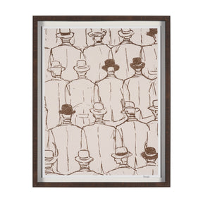 Overcoats by Mercana Studio Hand-Embellished Framed Artwork Matted under Glass by Mercana at Eve Furniture