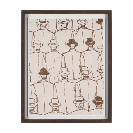 Overcoats by Mercana Studio Hand-Embellished Framed Artwork Matted under Glass by Mercana at Eve Furniture