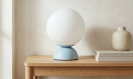 Ovi Table Lamp Light Blue by Moe's Home at Eve Furniture