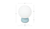 Ovi Table Lamp Light Blue by Moe's Home at Eve Furniture