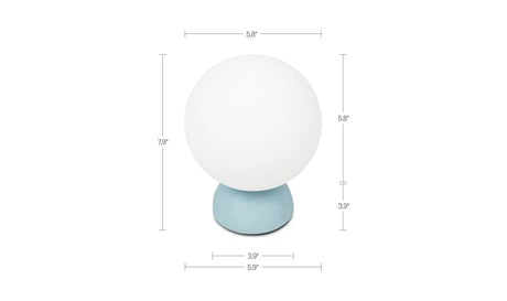 Ovi Table Lamp Light Blue by Moe's Home at Eve Furniture