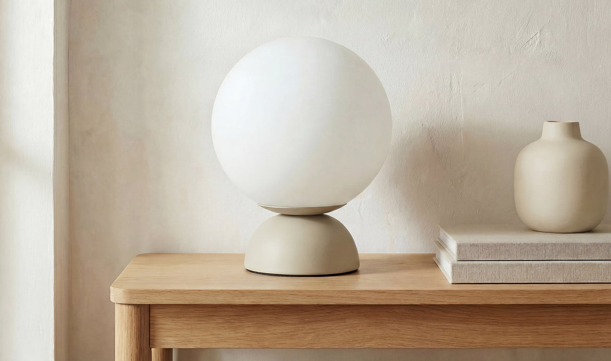 Ovi Table Lamp Soft Beige by Moe's Home at Eve Furniture