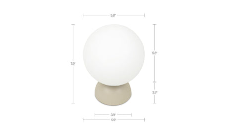 Ovi Table Lamp Soft Beige by Moe's Home at Eve Furniture