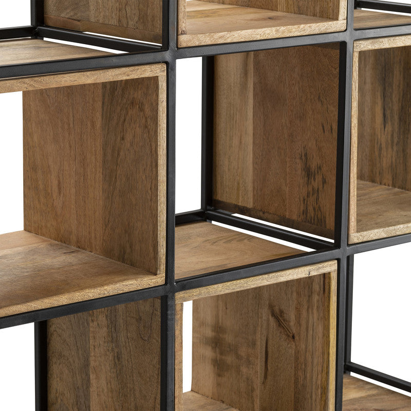 Owen Brown/Black Etagere by Crestview at Eve Furniture