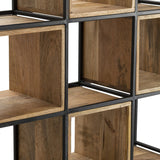 Owen Brown/Black Etagere by Crestview at Eve Furniture