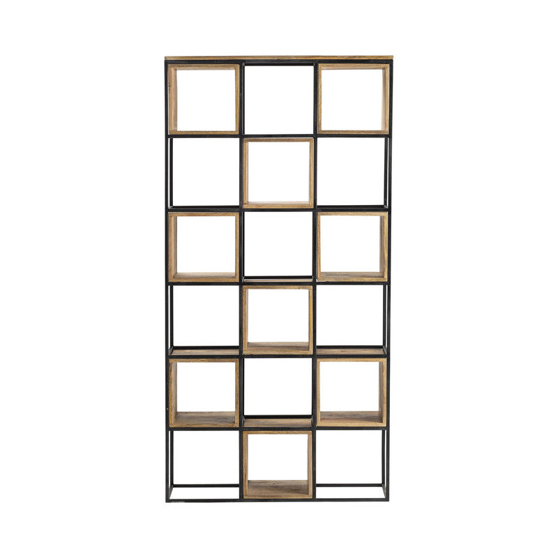 Owen Brown/Black Etagere by Crestview at Eve Furniture