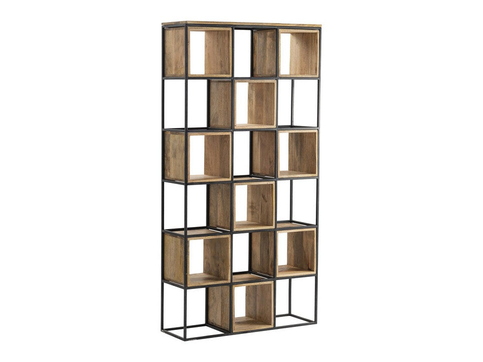 Owen Brown/Black Etagere by Crestview at Eve Furniture