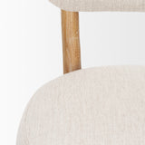 Owen Dining Chair W/ Medium Brown Wood and Beige Fabric, Set of 2 by Mercana at Eve Furniture