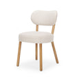 Owen Dining Chair W/ Medium Brown Wood and Beige Fabric, Set of 2 by Mercana at Eve Furniture