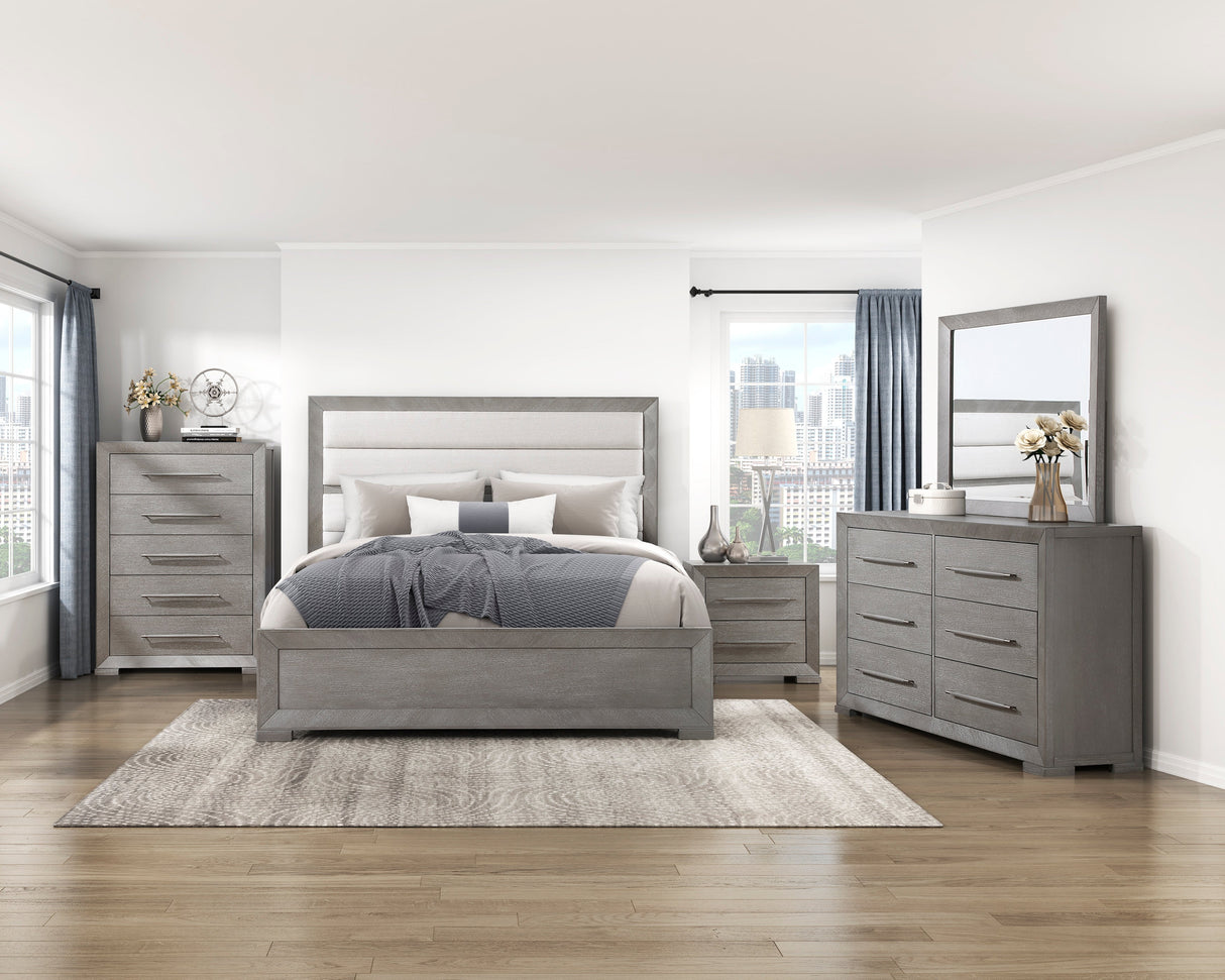 Owen Gray California King Bed by Homelegance at Eve Furniture