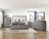 Owen Gray California King Bed by Homelegance at Eve Furniture