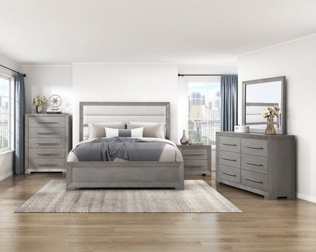 Owen Gray California King Bed by Homelegance at Eve Furniture