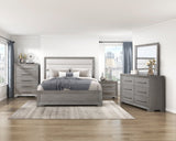 Owen Gray Eastern King Bed by Homelegance at Eve Furniture