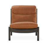 Owen Maple Brown Leather Accent Chair by Classic Home at Eve Furniture