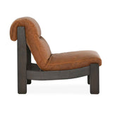 Owen Maple Brown Leather Accent Chair by Classic Home at Eve Furniture