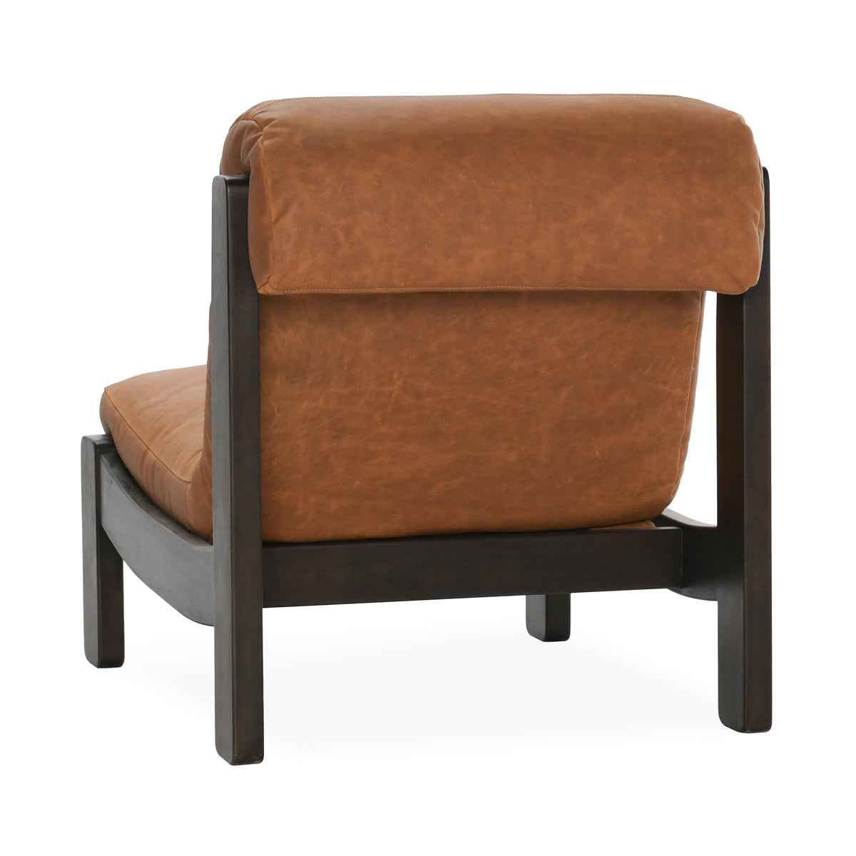Owen Maple Brown Leather Accent Chair by Classic Home at Eve Furniture