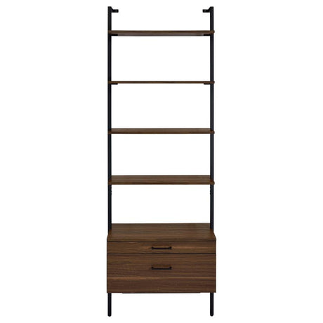 Owens Walnut 3-piece 96-inch Wall Mounted Bookshelf Set by Coaster at Eve Furniture