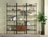 Owens Walnut 31-inch 6-shelf Wall Bookshelf by Coaster at Eve Furniture
