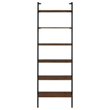 Owens Walnut 31-inch 6-shelf Wall Bookshelf by Coaster at Eve Furniture
