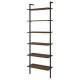 Owens Walnut 31-inch 6-shelf Wall Bookshelf by Coaster at Eve Furniture