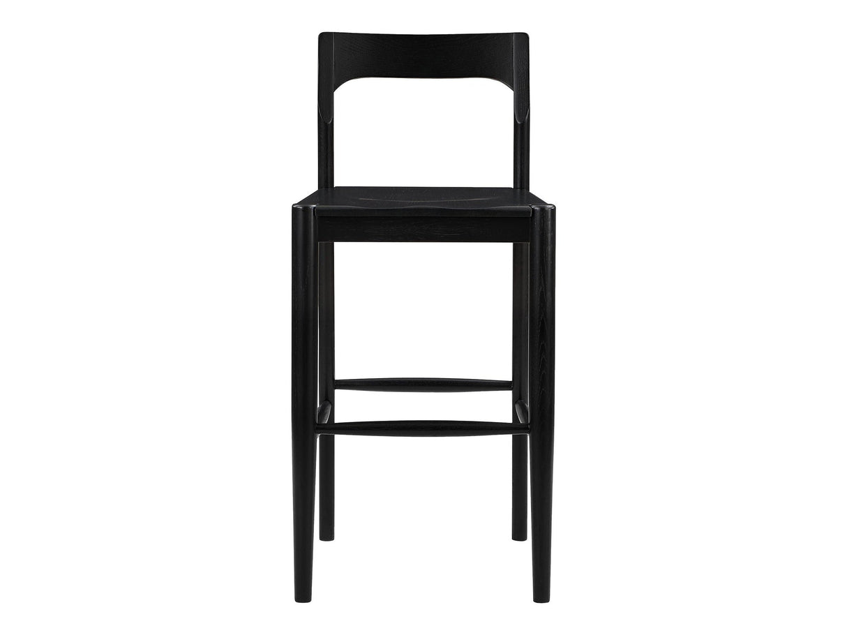 Owing Black Barstool by Moe's Home at Eve Furniture