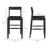 Owing Black Counter Stool by MOES at Eve Furniture