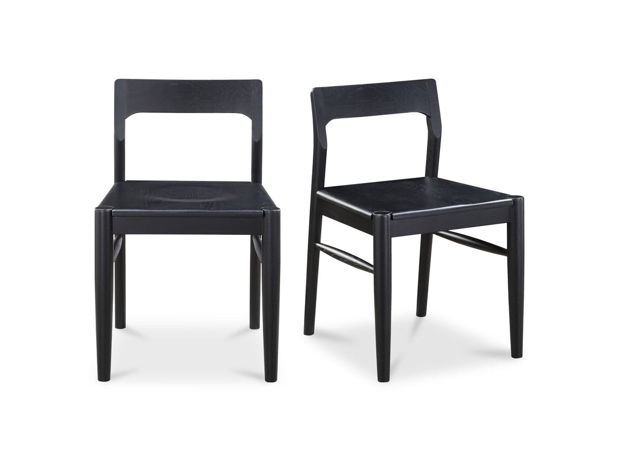 Owing Dining Chair Black (Set of 2) by MOES at Eve Furniture