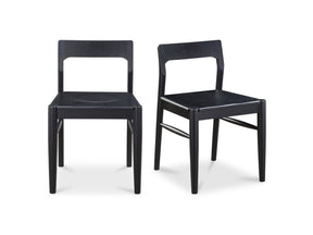 Owing Dining Chair Black (Set of 2) by MOES at Eve Furniture