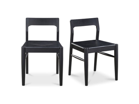 Owing Dining Chair Black (Set of 2) by MOES at Eve Furniture