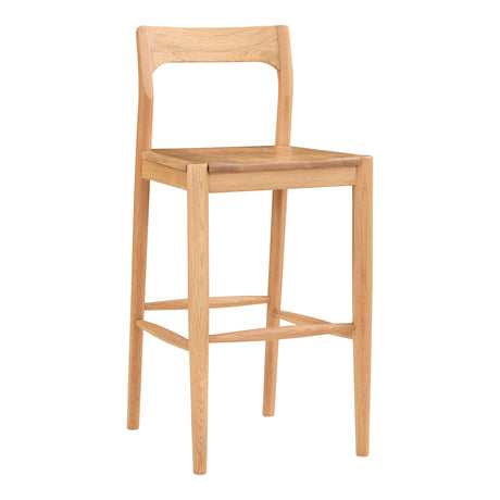 Owing Natural Oak Barstool by MOES at Eve Furniture