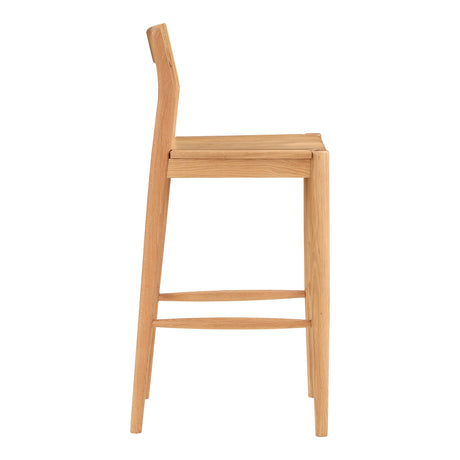 Owing Natural Oak Barstool by MOES at Eve Furniture