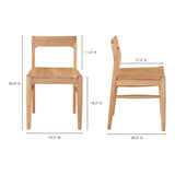 Owing Natural Oak Dining Chair (Set of 2) by MOES at Eve Furniture