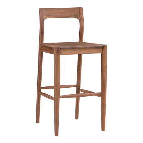 Owing Walnut Brown Barstool by MOES at Eve Furniture